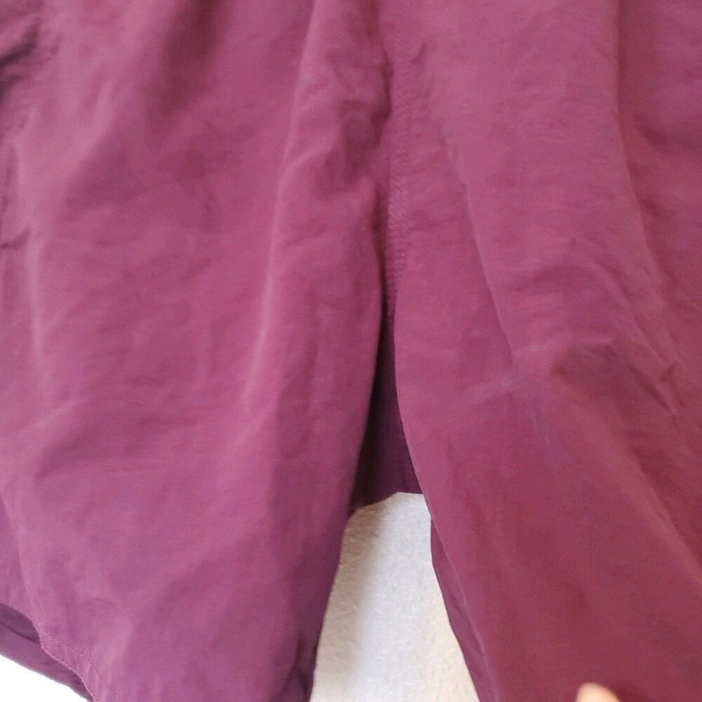 Arena Mens Swim Trunks Maroon Burgundy Blue Logo Elastic Waist Pockets Size M - Picture 6 of 15
